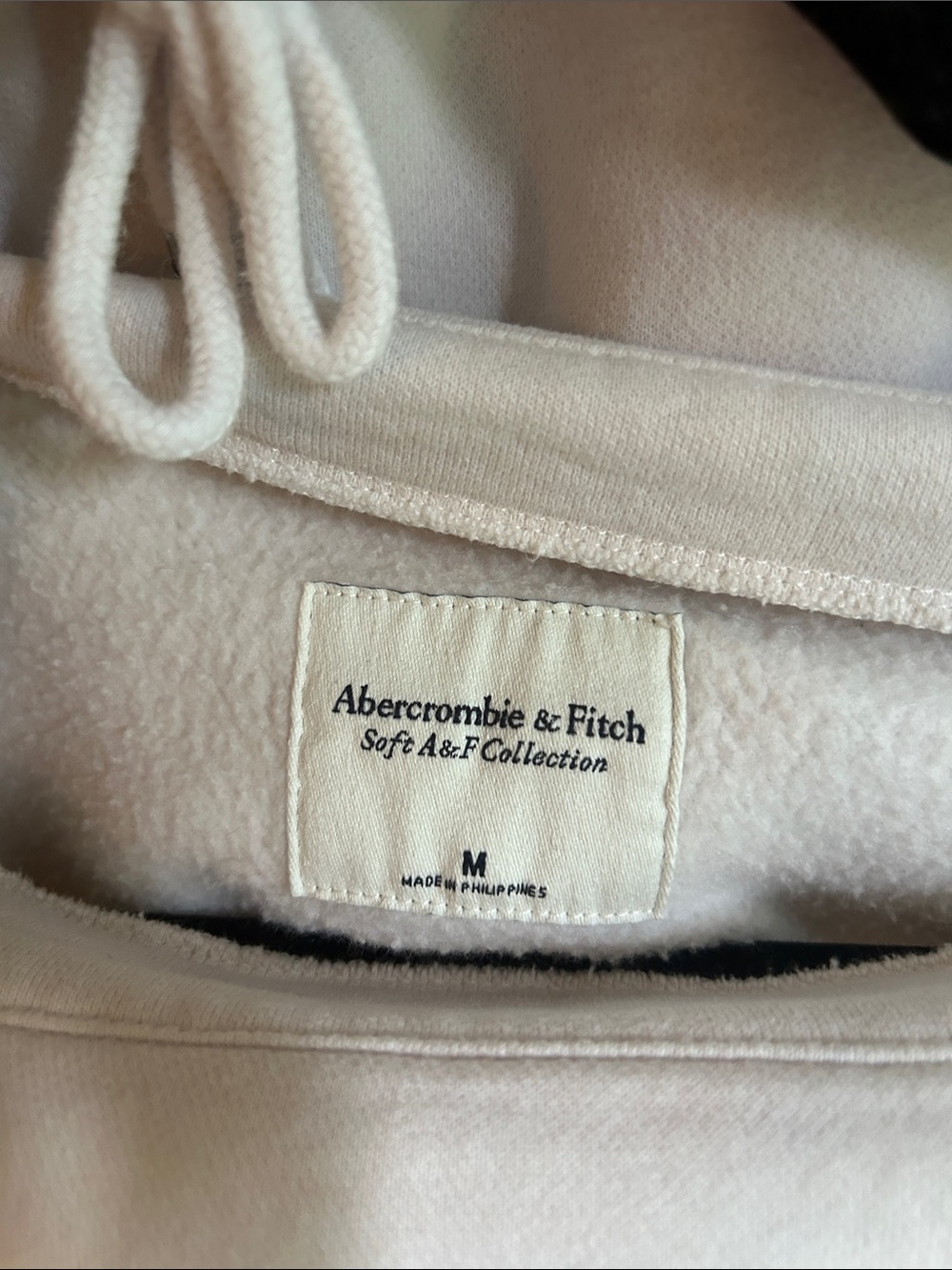 Abercrombie & Fitch Women's Cream Wide-Leg Sweatpants - Picture 2 of 8